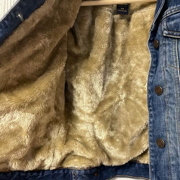 Abercrombie & Fitch Sherpa lined Denim Jacket - Picture 3 of 5